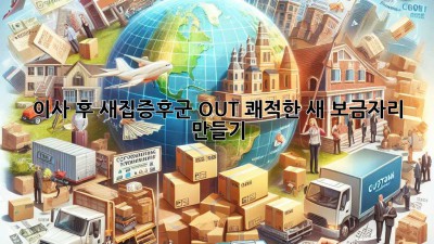 이사 후 새집증후군 OUT! 쾌적한 새 보금자리 만들기