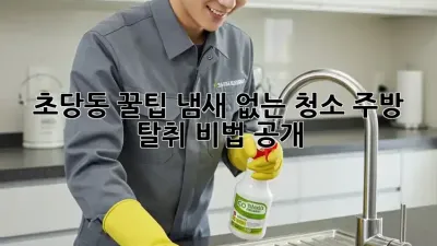 초당동 꿀팁🍯 냄새 없는 청소, 주방 ✨ 탈취 비법 공개!